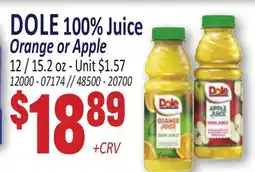 Jetro DOLE 100% Juice offer