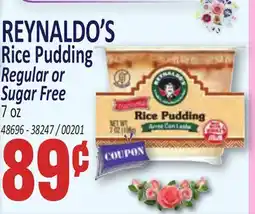 Jetro REYNALDO'S Rice Pudding Regular or Sugar Free offer