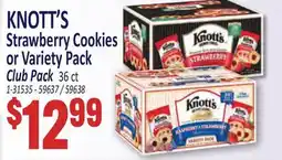 Jetro KNOTT'S Strawberry Cookies or Variety Pack Club Pack offer
