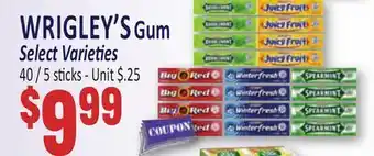 Jetro WRIGLEY'S Gum offer