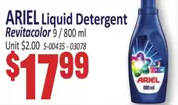 Jetro ARIEL Liquid Detergent Revitacolor offer