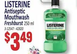 Jetro LISTERINE Antiseptic Mouthwash Freshburst offer