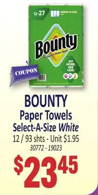 Jetro BOUNTY Paper Towels Select-A-Size White offer
