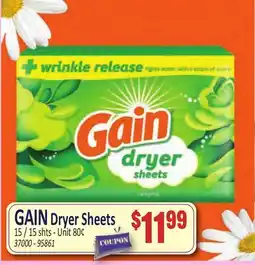 Jetro GAIN Dryer Sheets offer
