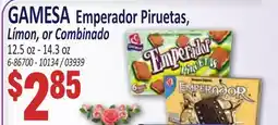 Jetro GAMESA Emperador Piruetas, Límon, or Combinado offer