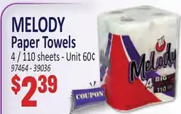 Jetro MELODY Paper Towels offer