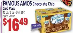 Jetro FAMOUS AMOS Chocolate Chip Club Pack offer