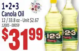 Jetro 1•2•3 Canola Oil offer
