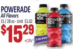 Jetro POWERADE All Flavors offer