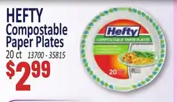 Jetro HEFTY Compostable Paper Plates offer