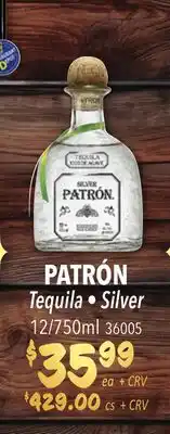 Restaurant Depot PATRÓN Tequila • Silver offer