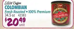Restaurant Depot S&W Coffee COLOMBIAN offer