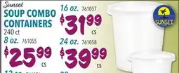 Restaurant Depot Sunset SOUP COMBO CONTAINERS offer