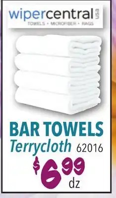 Restaurant Depot BAR TOWELS Terrycloth offer