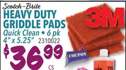 Restaurant Depot Scotch-Brite HEAVY DUTY GRIDDLE PADS offer