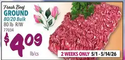 Restaurant Depot Fresh Beef GROUND 80/20 Bulk offer