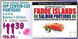 Restaurant Depot Faroe Islands Salmon IVP CENTER-CUT PORTIONS offer
