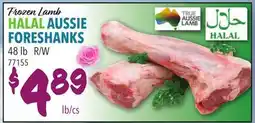 Restaurant Depot Frozen Lamb HALAL AUSSIE FORESHANKS offer