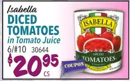 Restaurant Depot Isabella Diced Tomatoes in Tomato Juice offer