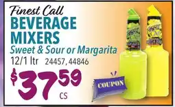 Restaurant Depot Finest Call BEVERAGE MIXERS Sweet & Sour or Margarita offer