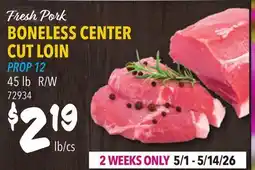 Restaurant Depot Fresh Pork BONELESS CENTER CUT LOIN offer