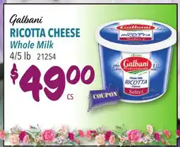 Restaurant Depot Galbani RICOTTA CHEESE Whole Milk offer
