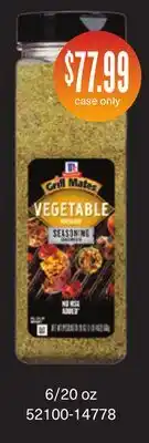 Restaurant Depot Grill Mates VEGETABLE SEASONING offer
