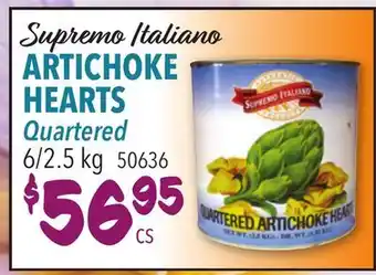 Restaurant Depot Supremo Italiano ARTICHOKE HEARTS Quartered offer