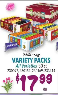 Restaurant Depot Frito-Lay VARIETY PACKS offer