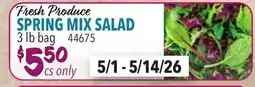 Restaurant Depot Fresh Produce SPRING MIX SALAD offer