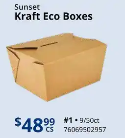 Restaurant Depot Sunset Kraft Eco Boxes offer