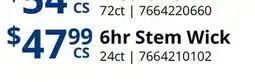 Restaurant Depot 6hr Stem Wick offer