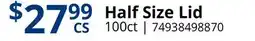 Restaurant Depot Half Size Lid offer