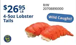 Restaurant Depot 4-5oz Lobster Tails offer