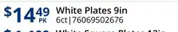 Restaurant Depot White Plates 9in offer