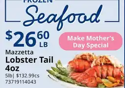 Restaurant Depot Mazzetta Lobster Tail offer