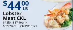 Restaurant Depot Lobster Meat CKL offer