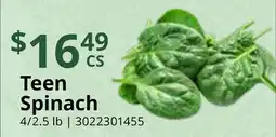 Restaurant Depot Teen Spinach offer
