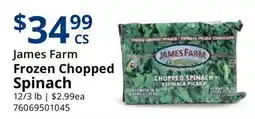 Restaurant Depot James Farm Frozen Chopped Spinach offer