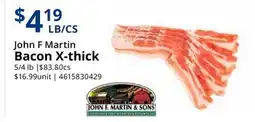 Restaurant Depot John F Martin Bacon X-thick offer