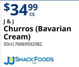 Restaurant Depot J & J Churros (Bavarian Cream) offer