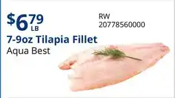 Restaurant Depot 7-9oz Tilapia Fillet offer