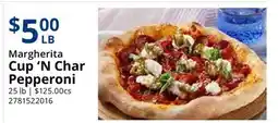 Restaurant Depot Margherita Cup 'N Char Pepperoni offer