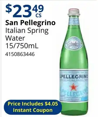 Restaurant Depot San Pellegrino Italian Spring Water offer