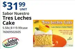Restaurant Depot Sabor Nuestro Tres Leches Cake offer