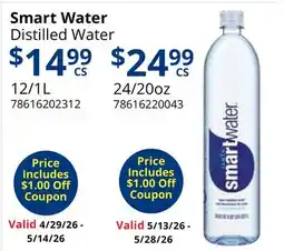 Restaurant Depot Smart Water Distilled Water offer