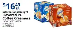 Restaurant Depot International Delight Flavored PC Coffee Creamers offer