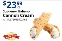 Restaurant Depot Supremo Italiano Cannoli Cream offer