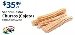 Restaurant Depot Sabor Nuestro Churros (Cajeta) offer
