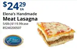 Restaurant Depot Elena's Handmade Meat Lasagna offer